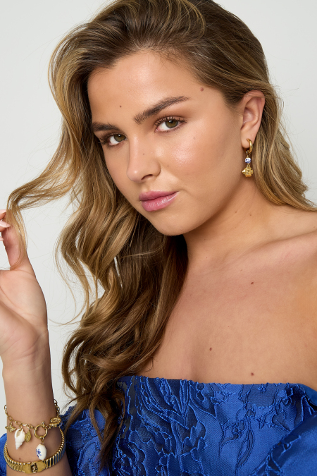 Boucles d'oreilles pendantes en acier inoxydable, motif poisson, collection décontractée et simple pour femmes 2