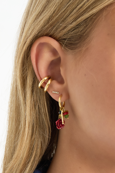Boucles d'oreilles en acier inoxydable, lignes Simple Daily Simple Series, bijoux pour femmes 2
