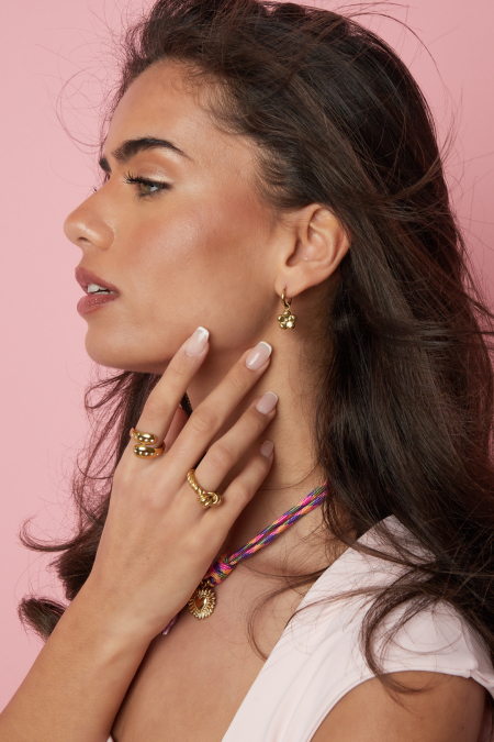 Boucles d'oreilles avec pendentif fleur 2
