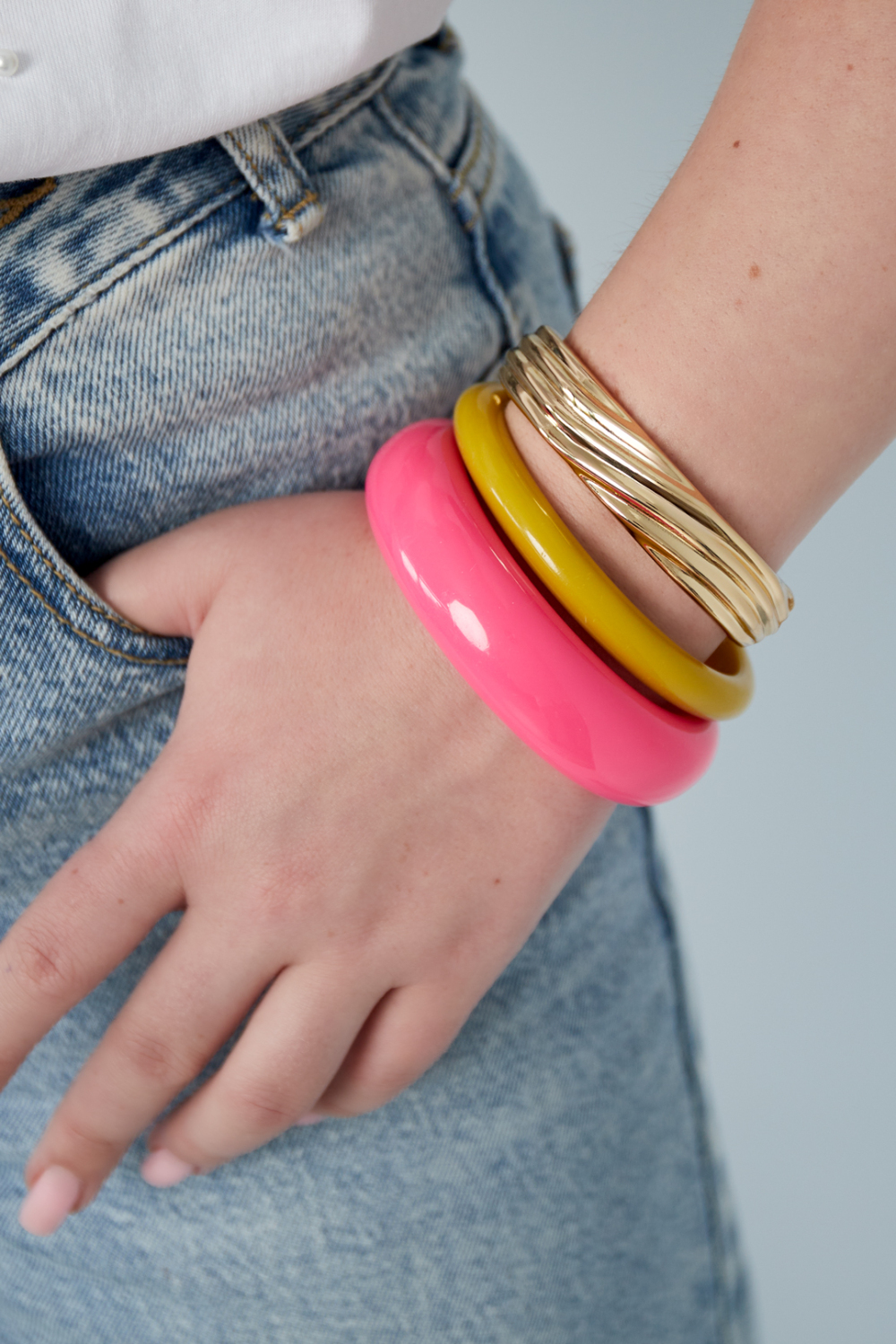 Bracelet Jonc Torsadé En Or h5Image2