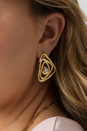 Boucles D'Oreilles Hypnotiques Avec Pierre h5 Image3