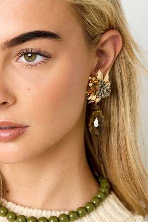 Boucles D'Oreilles Pendantes Fleur Vacances Rassemblement/Fête Série Luxueuse Bijoux Pour Femmes h5 Image2