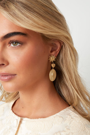 J'Adore Les Boucles D'Oreilles Pendantes Soleil h5 Image2