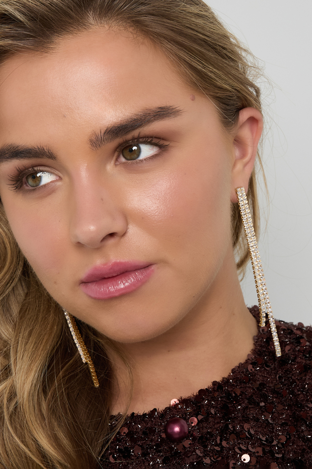 Boucles D'Oreilles Pendantes En Cuivre, Géométriques, Élégantes, De Noël, Luxueuses, Bijoux Pour Femmes h5Image5