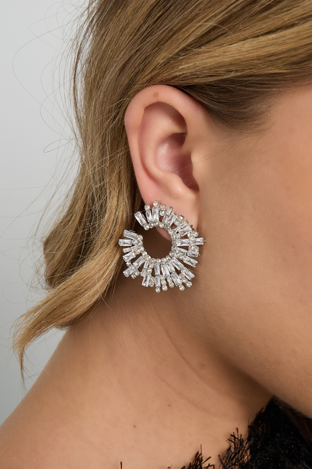 Boucles D'Oreilles À Tige En Cuivre Géométriques Élégantes De Noël, Série Luxueuse, Bijoux Pour Femmes h5Image4