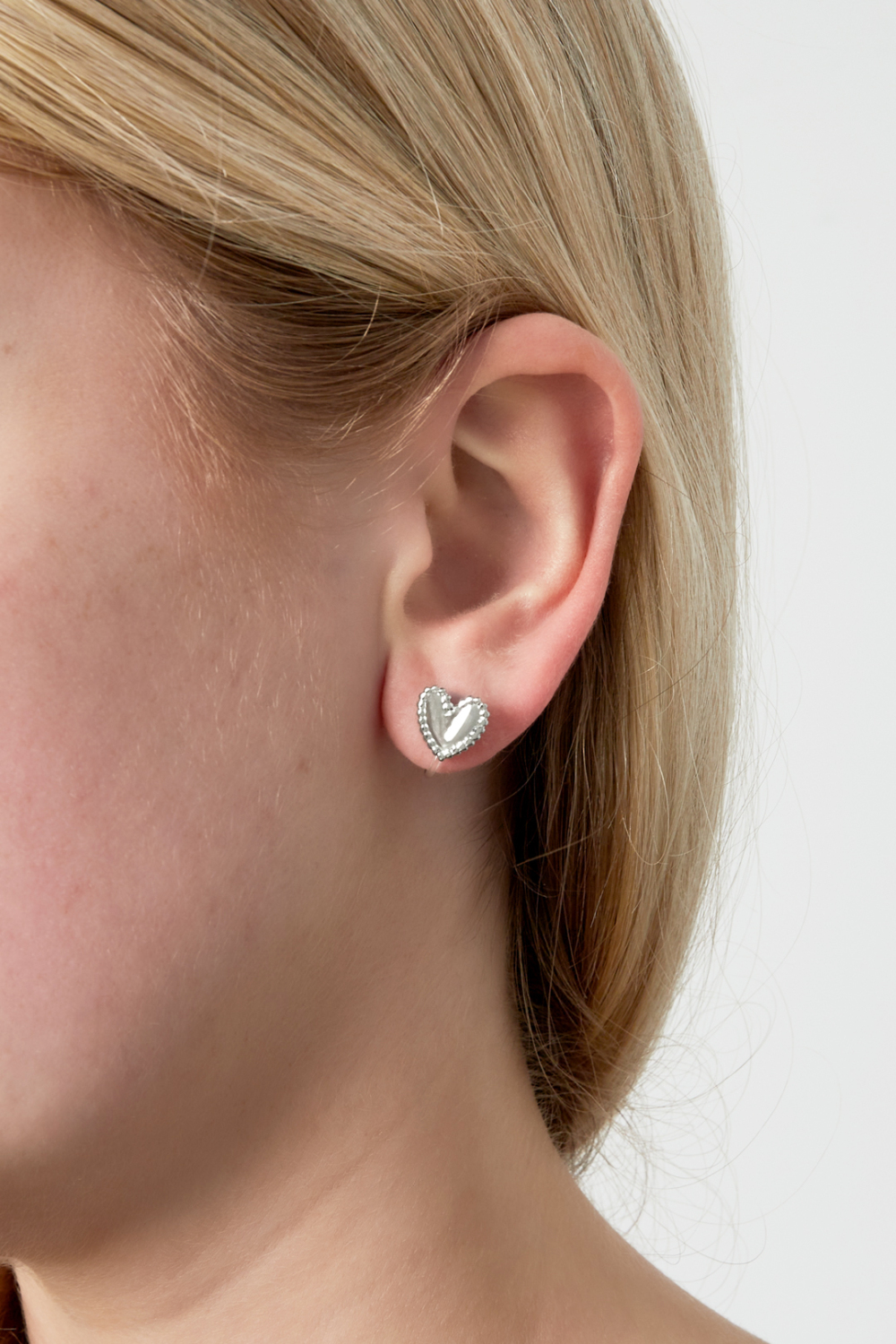Boucles D'Oreilles À Clip En Forme De Cœur h5Image2