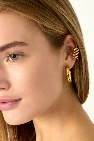 Boucles D'Oreilles En Acier Inoxydable, Style Décontracté, Simple Et Quotidien, Pour Femmes h5 Image2