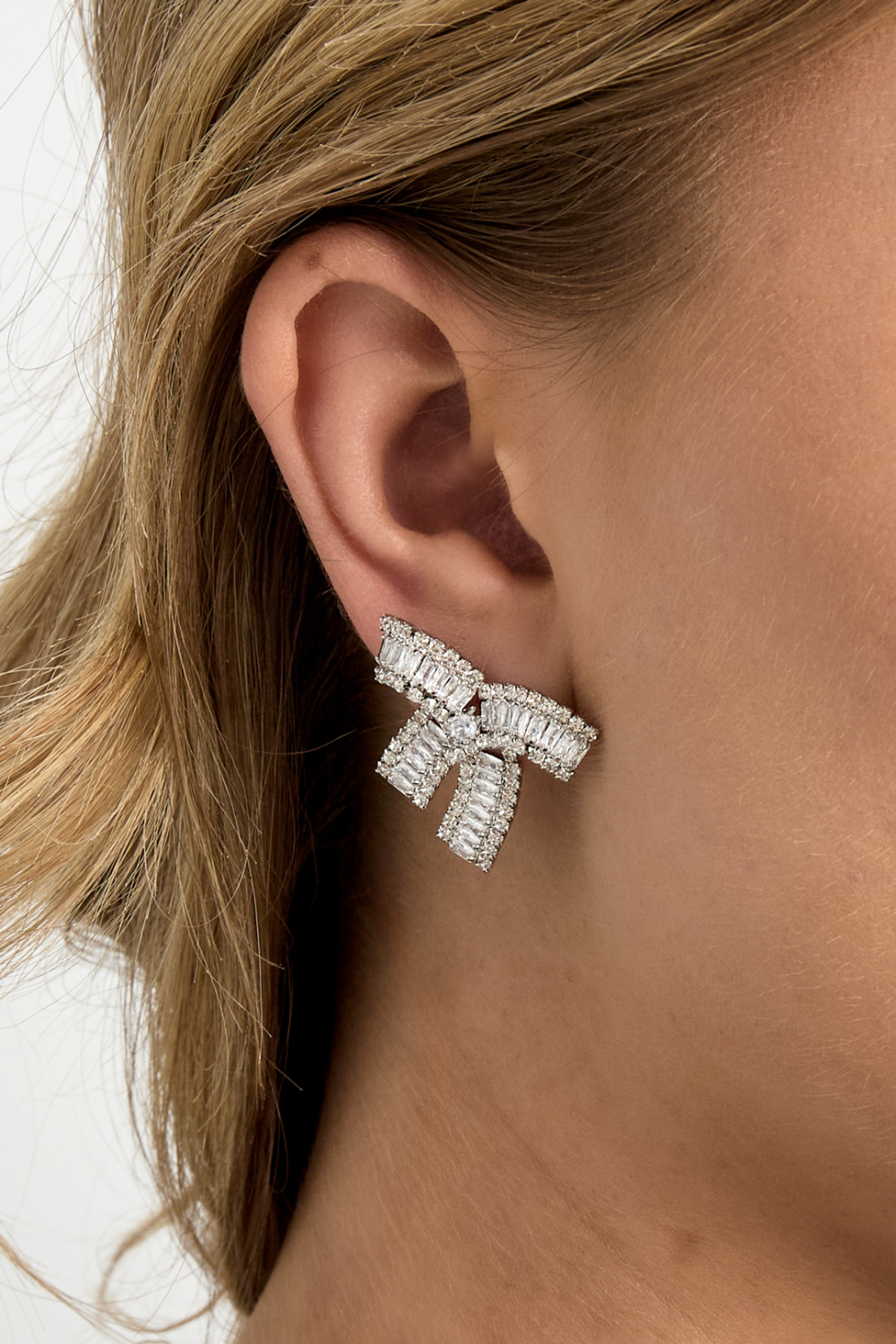 Boucles D'Oreilles À Tige En Cuivre Avec Nœud Papillon, Élégantes, Luxueuses, De Noël, Pour Femmes Image4