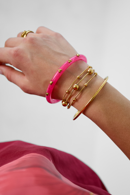 Bracelet à chaînes et à pois 2
