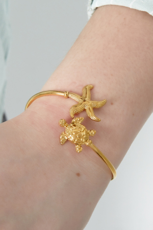 Bracelet Tortue Et Étoile De Mer h5 Image2