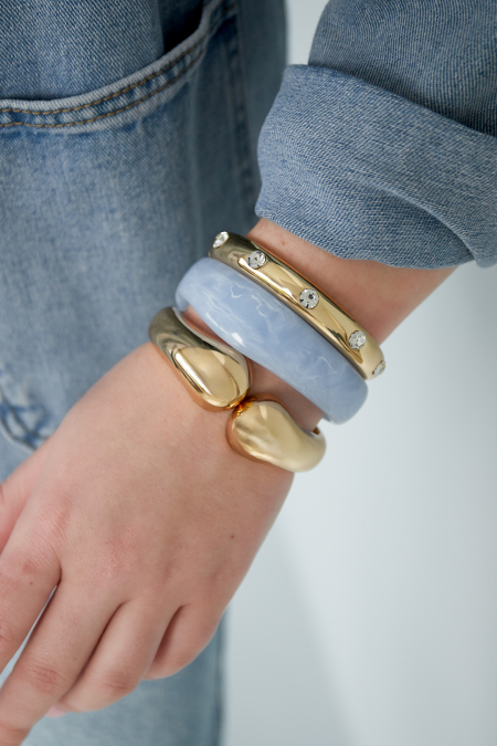 Bracelet double courbe 2