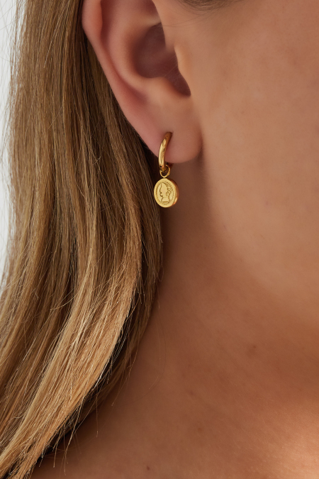 Boucles d'oreilles pièces de monnaie Muse 2