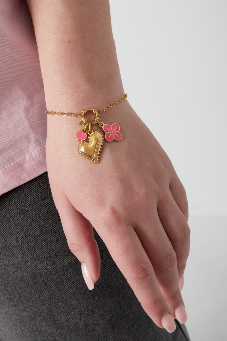 Bracelet DIY en forme de gros cœur 2