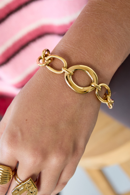 Bracelets à chaîne en acier inoxydable, série décontractée, simple et quotidienne, bijoux pour femmes 2