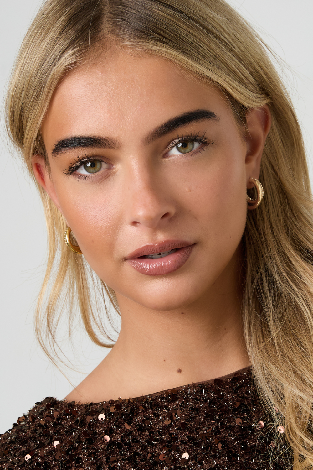 Boucles D'Oreilles Créoles En Acier Inoxydable, Style Décontracté, Simple Et Quotidien, Pour Femmes Image2