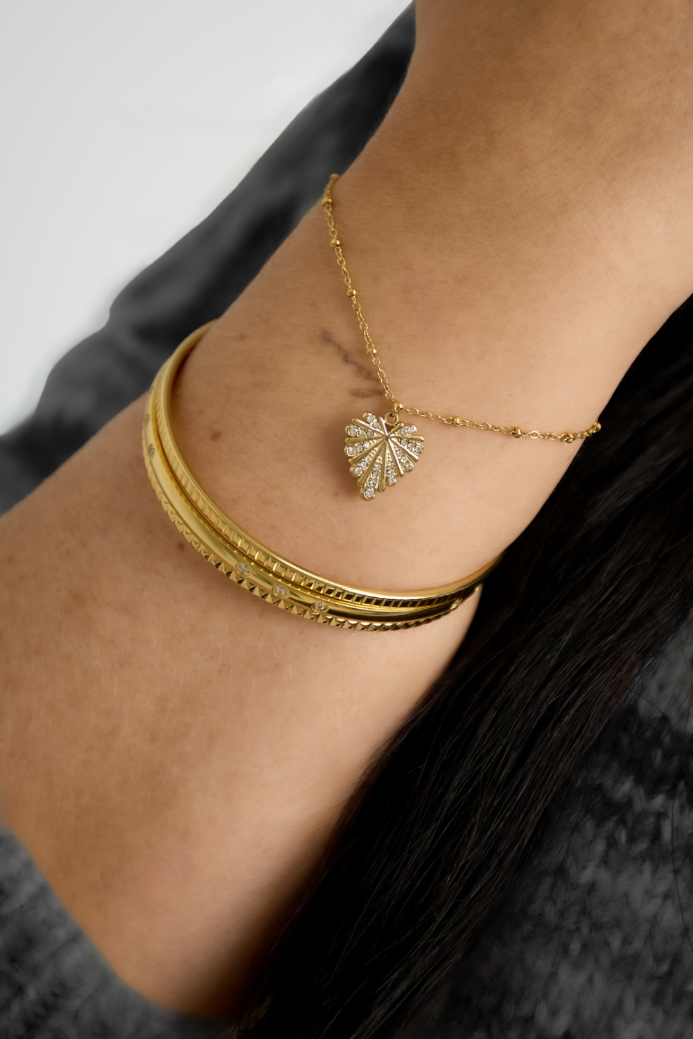 Bracelets À Breloques En Forme De Cœur, Décontractés, Simples Et Quotidiens, Bijoux Pour Femmes Image3