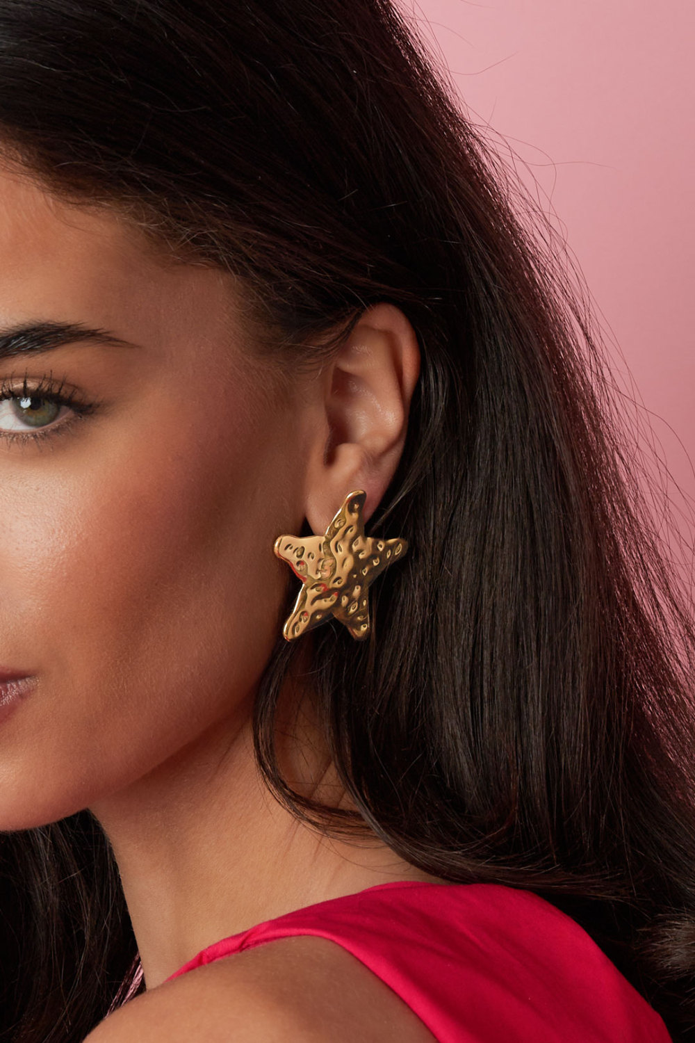 Boucles D'Oreilles En Forme D'Étoile Cabossée Image3