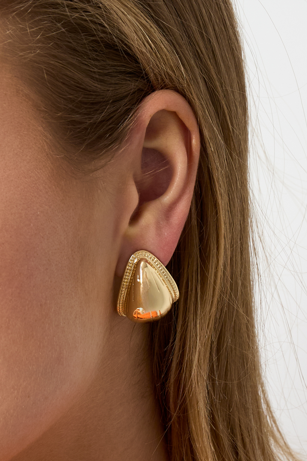 Boucles D'Oreilles Puces En Alliage, Style Goutte, Collection Rétro Et Simple Pour Femmes Image3