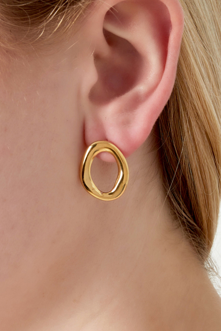 Boucles d'oreilles ovales modernes 2