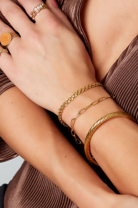 Bracelet basique à maillons en acier inoxydable 2