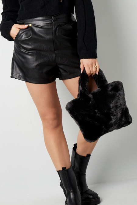 Sac de ville en fausse fourrure petit 2