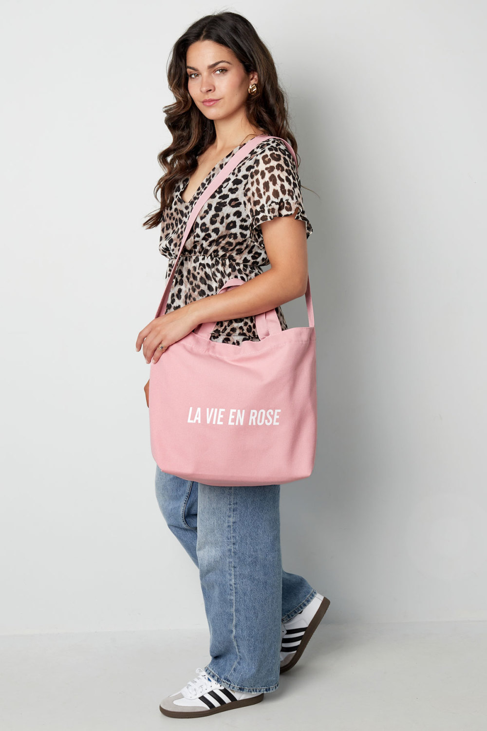 Cabas En Toile La Vie En Rose h5Image3