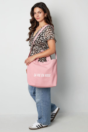 Cabas En Toile La Vie En Rose h5 Image3