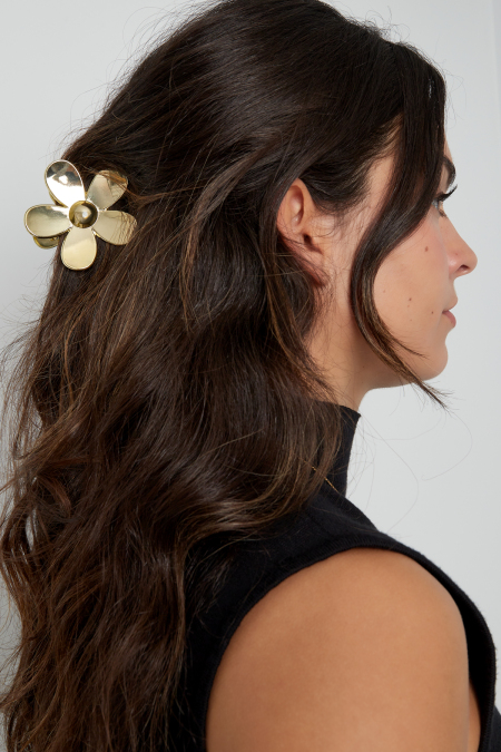 Pince à cheveux Daisy - dorée 2