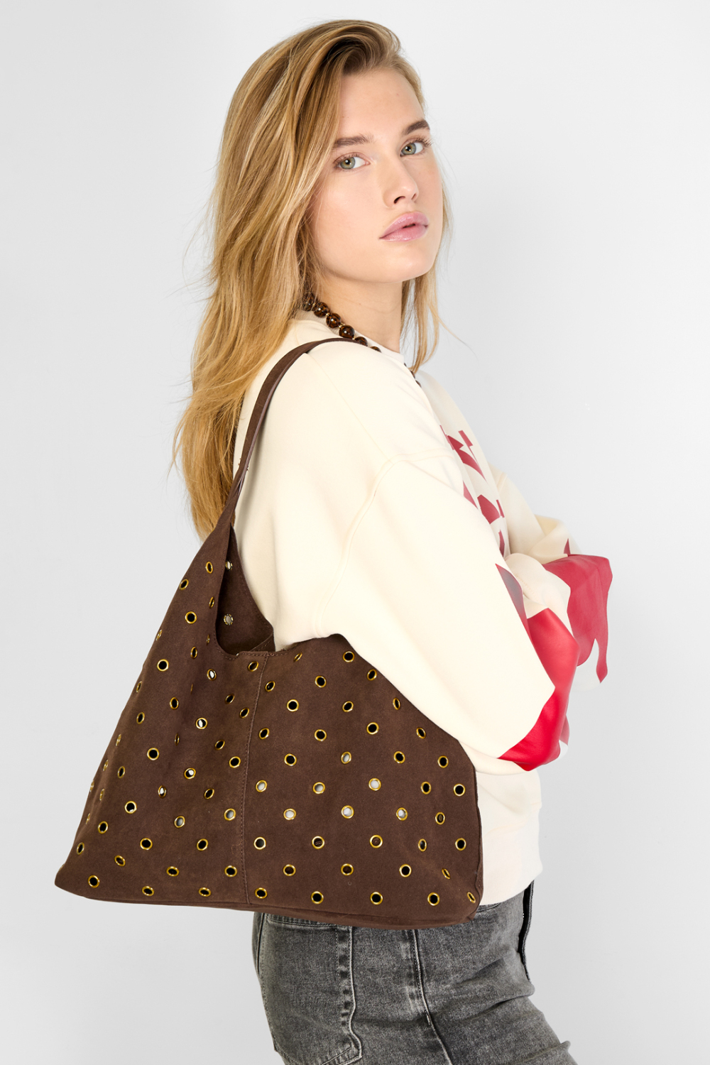 Sacs À Bandoulière Creux Décontractés En Polyester, Accessoires Quotidiens Image2