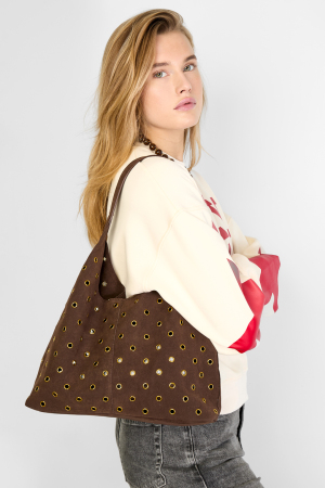 Sacs À Bandoulière Creux Décontractés En Polyester, Accessoires Quotidiens h5 Image2