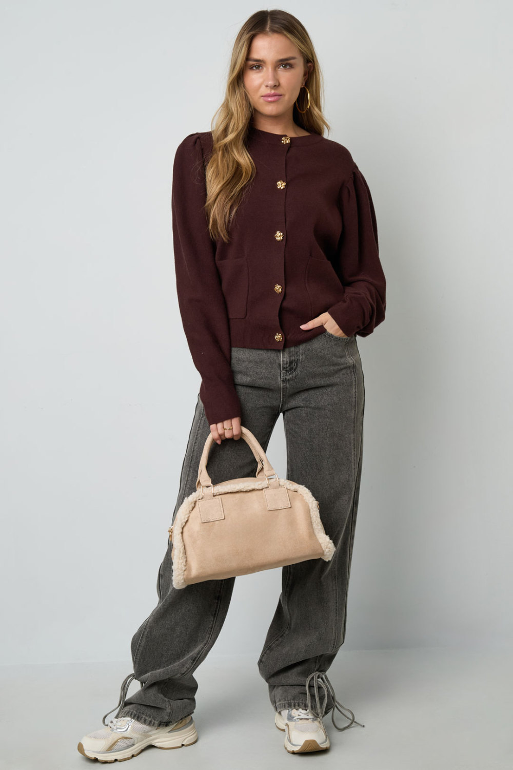 Sac À Bandoulière Avec Détails En Peluche h5Image3