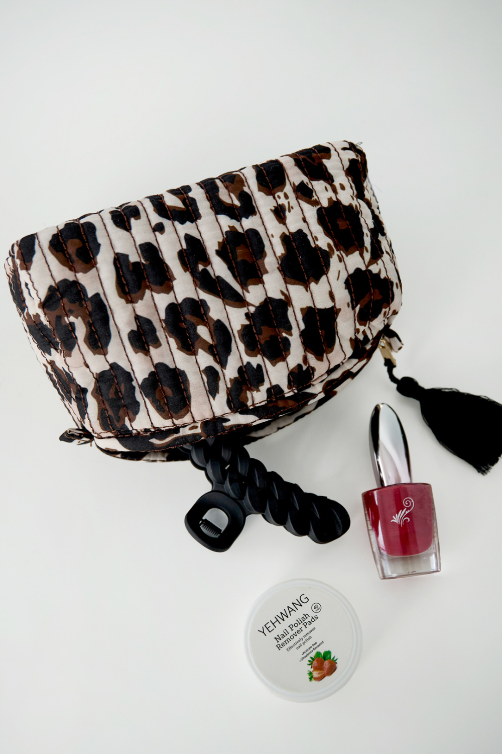Trousses De Maquillage En Polyester Imprimé Léopard, Accessoires Quotidiens Image3