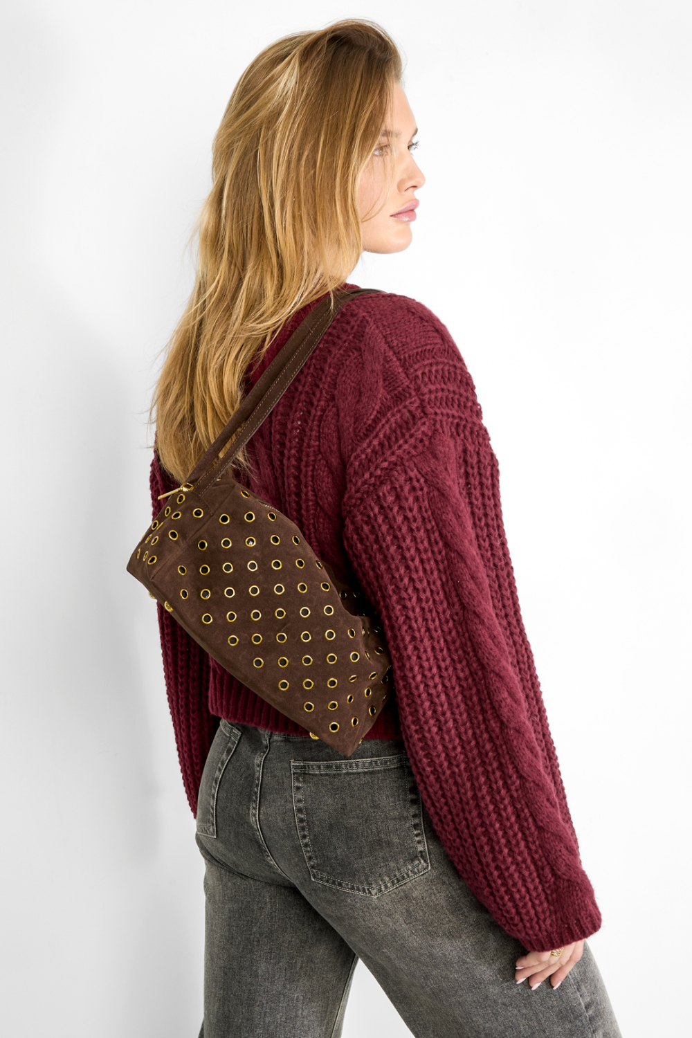 Sacs À Bandoulière Creux Décontractés En Polyester, Accessoires Quotidiens h5Image2