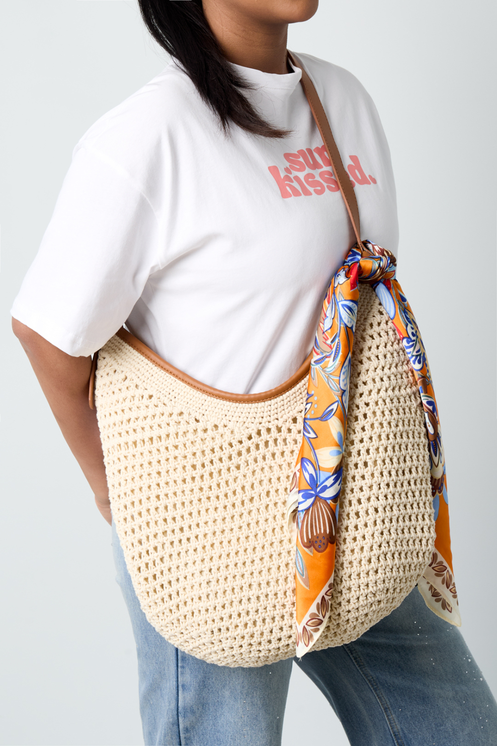 Sacs De Plage Unis En Coton Pour Les Vacances/Accessoires De Plage Image2