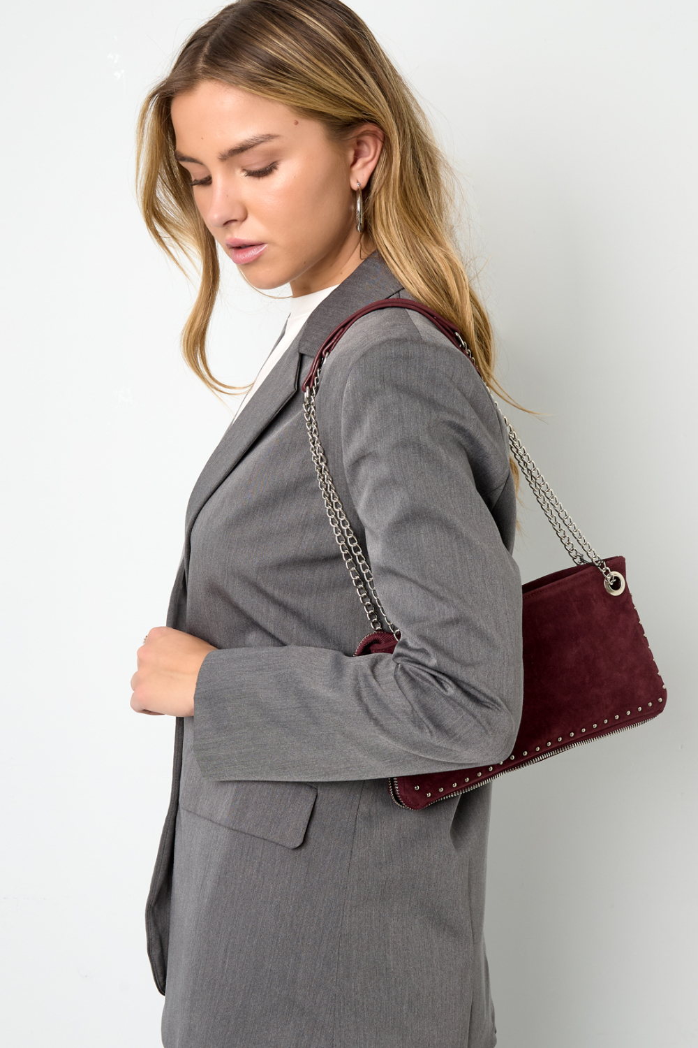 Sacs Cabas Géométriques Décontractés En Flanelle, Accessoires Du Quotidien Image2