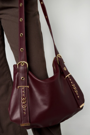 Sacs À Bandoulière Couleur Unie Décontractés En Pu Accessoires Quotidiens h5 Image2