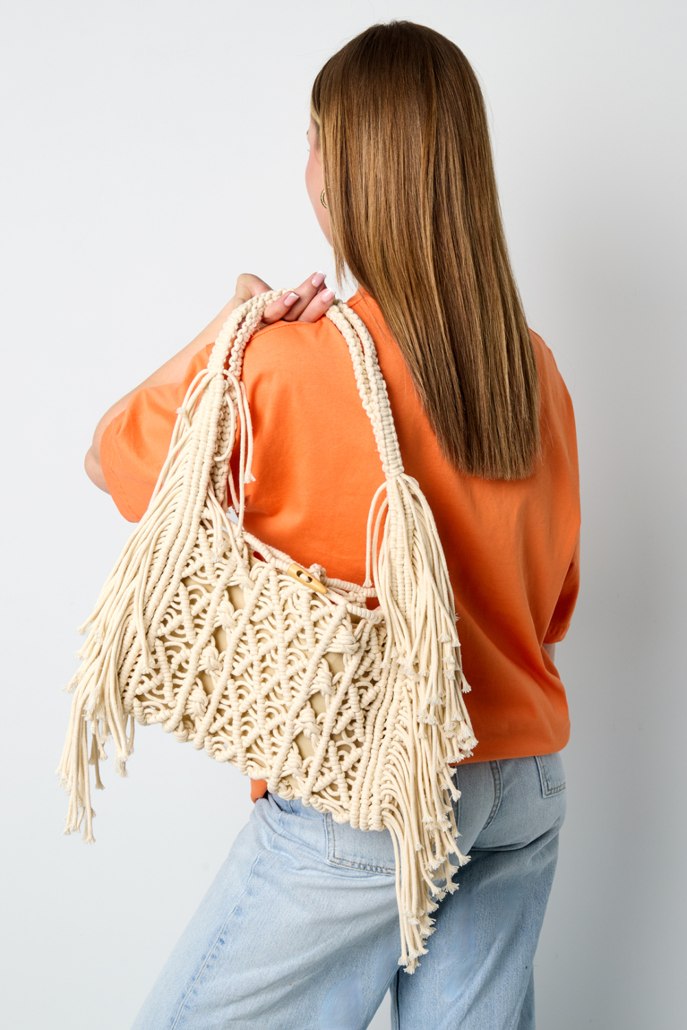 Sacs De Plage Unis En Coton Pour Les Vacances/Accessoires De Plage h5Image2
