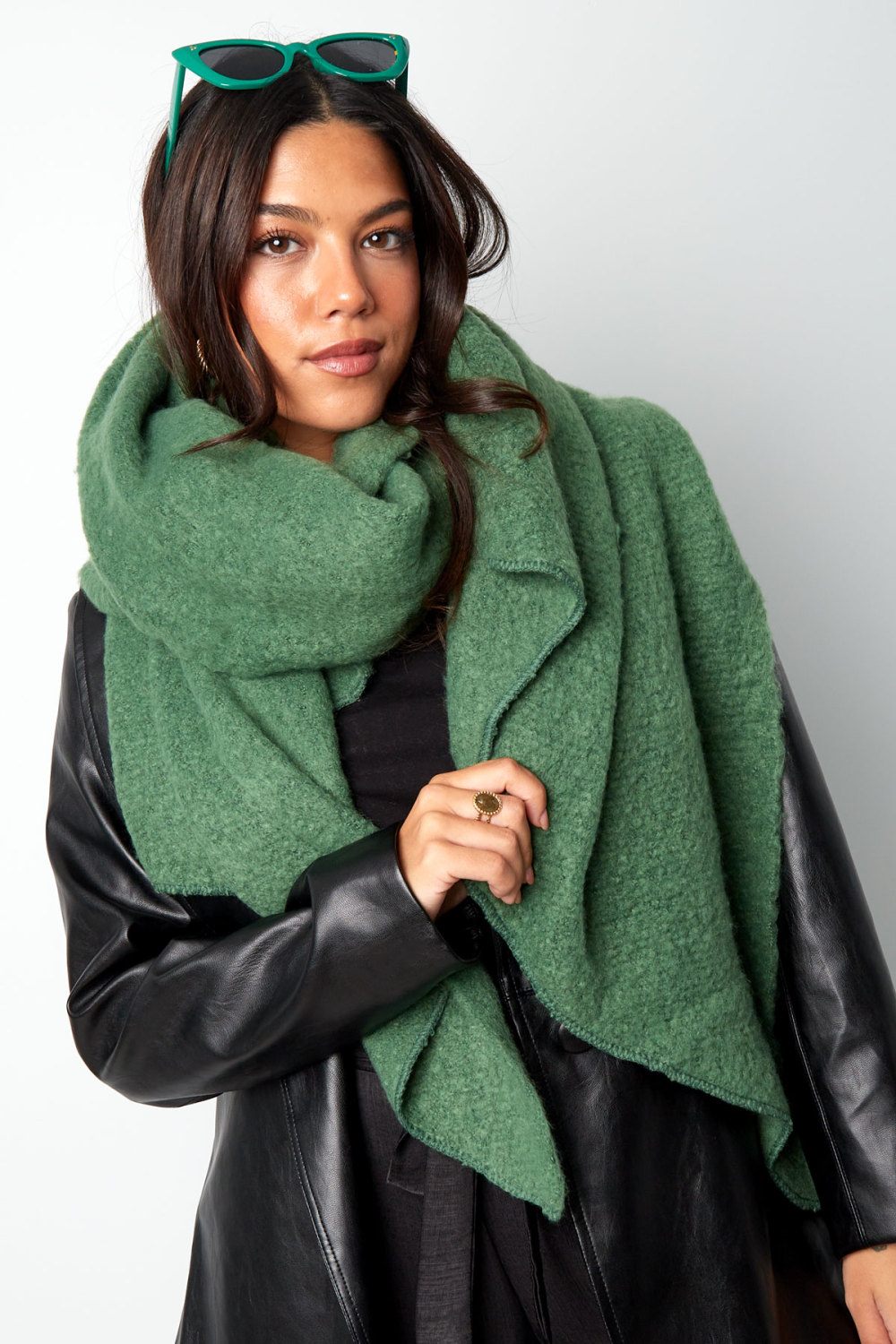 Écharpe Douce D'hiver Corail Polyester Image3