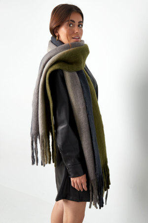 Écharpe D'hiver Couleurs Ombrées Gris h5 Image6