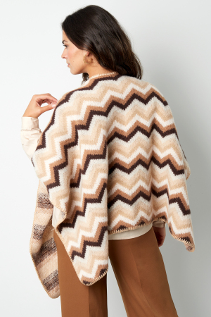 Poncho D'hiver Enveloppé De Chaleur - Multi h5 Image4