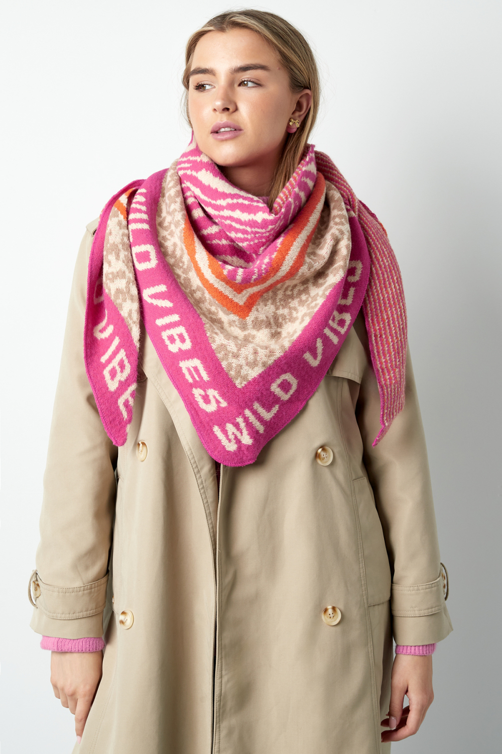 Foulard Wild Glow - Vert & Vert Vif h5Image2