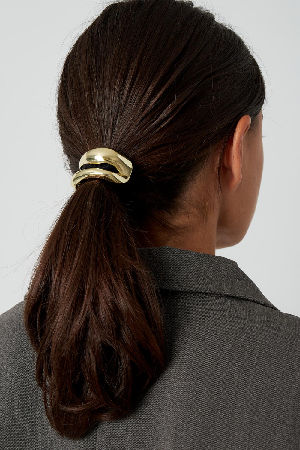 Élastique À Cheveux Bold Glow - Doré Image2