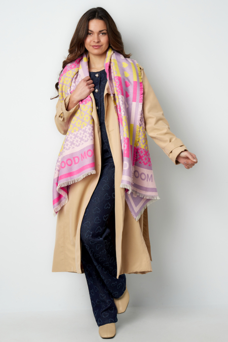 Foulard ambiance colorée