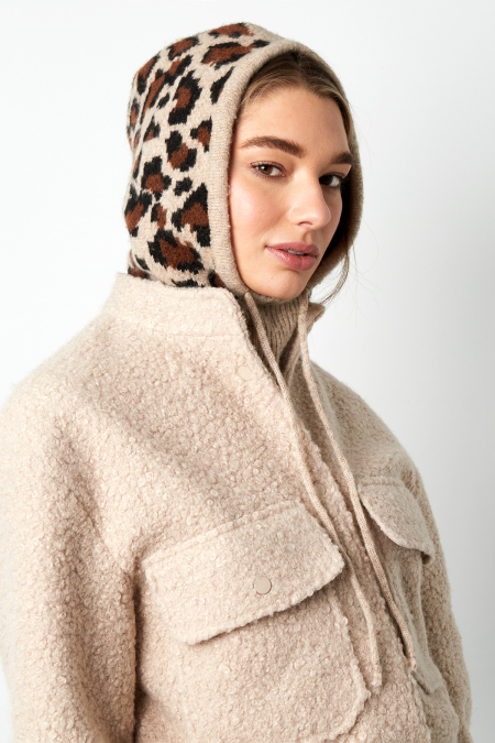 Cagoule à imprimé léopard 2