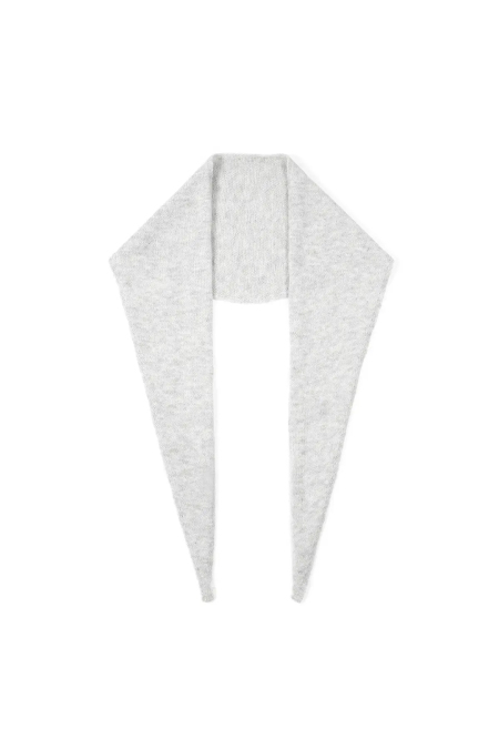 Écharpe triangulaire minimaliste unie 2
