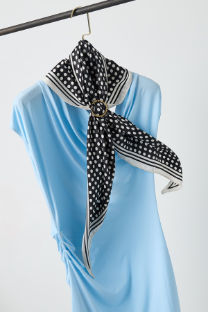Écharpes D'Été À Pois, Décontractées, En Polyester, Accessoires Du Quotidien h5 Image4