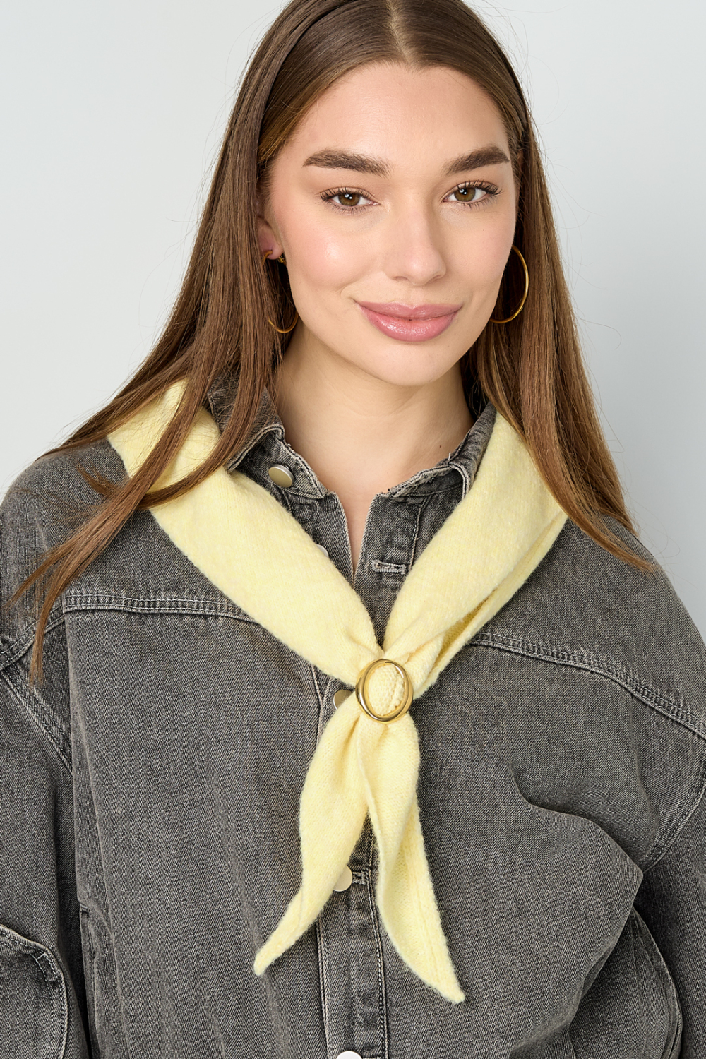 Écharpes D'Hiver Couleur Unie Décontracté Polyester Accessoires Quotidiens Image4