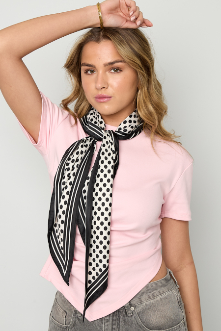 Écharpes d'été à pois, décontractées, en polyester, accessoires du quotidien