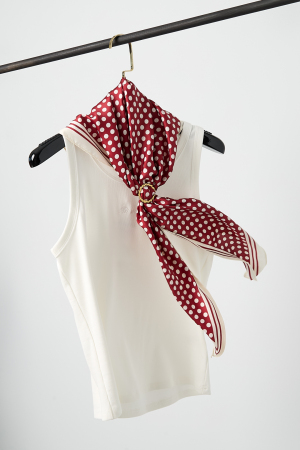 Écharpes D'Été À Pois, Décontractées, En Polyester, Accessoires Du Quotidien h5 Image3