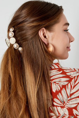 Barrette À Cheveux Perles Avec Rose h5 Image2